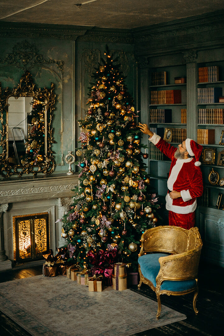 tree with Santa