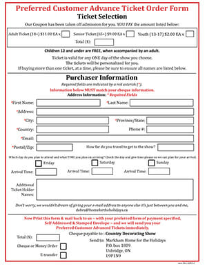 Download and Print the Advance Ticket Form for Home For The Holidays